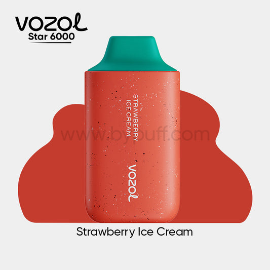 Vozol 6000 Strawberry ice Cream