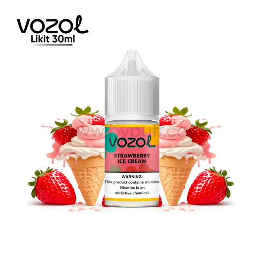 Vozol Strawberry ice Cream 30 ML Likit